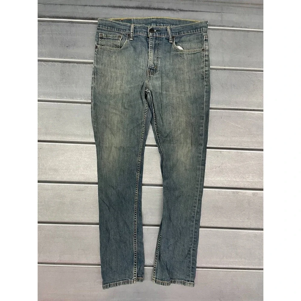 Levis 511 Straight Jeans Mens 32X30 Blue Medium Fade‎ Wash